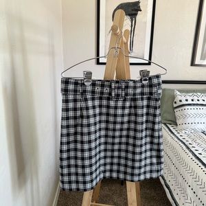 NWT H&M plaid skirt and belt